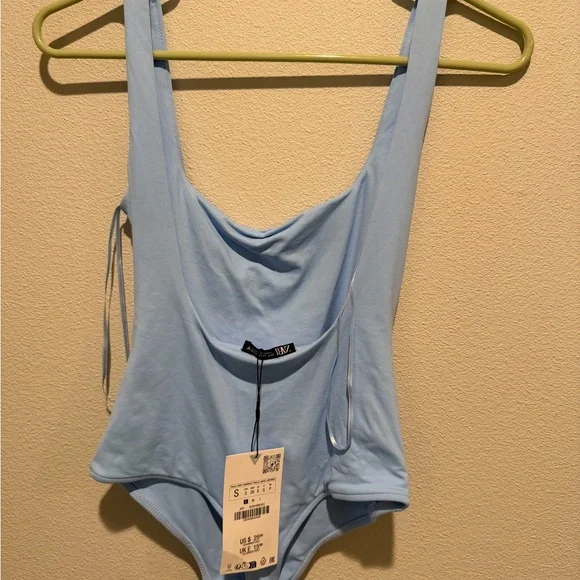 Zara Light Blue Women's Bodysuit - Picture 3 of 3